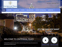 Tablet Screenshot of centennialplaceapartments.com